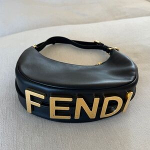 Fendi Fendigrathy small black bag